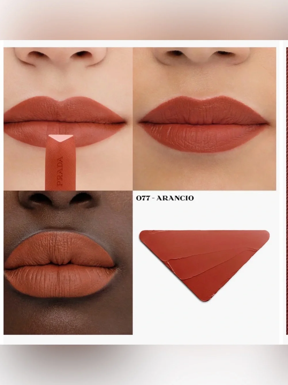 Prada ARANCIO 007 — Warm Terracotta Orange
